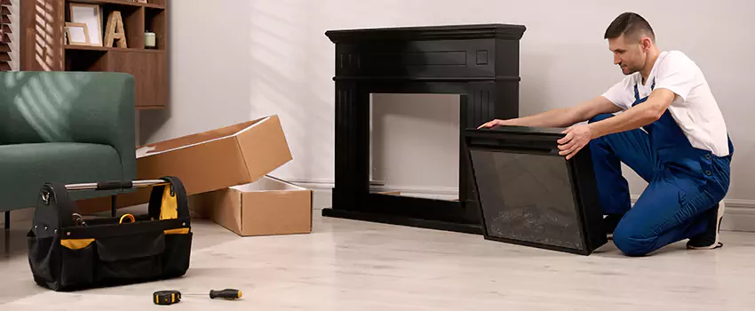 Old Rusted Metal Fireplace Repair And Replacement in Claremore, OK